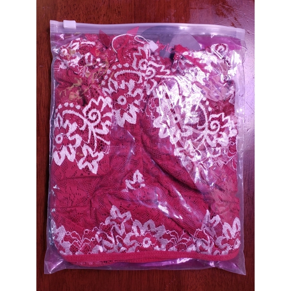 Red Lace Bra and Panty Set 2 Piece Lingerie - Picture 9 of 9